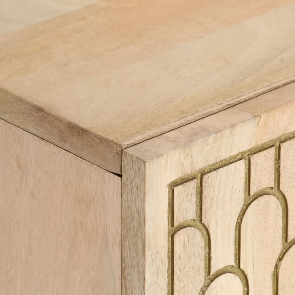 Tv Cabinet 105X33X46 Cm Solid Wood Mango