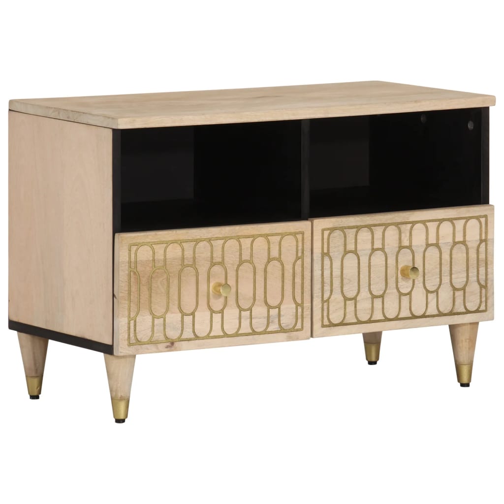 Tv Cabinet 70X33X46 Cm Solid Wood Mango