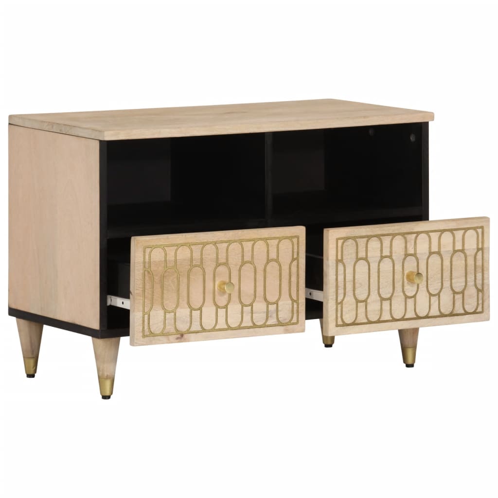 Tv Cabinet 70X33X46 Cm Solid Wood Mango