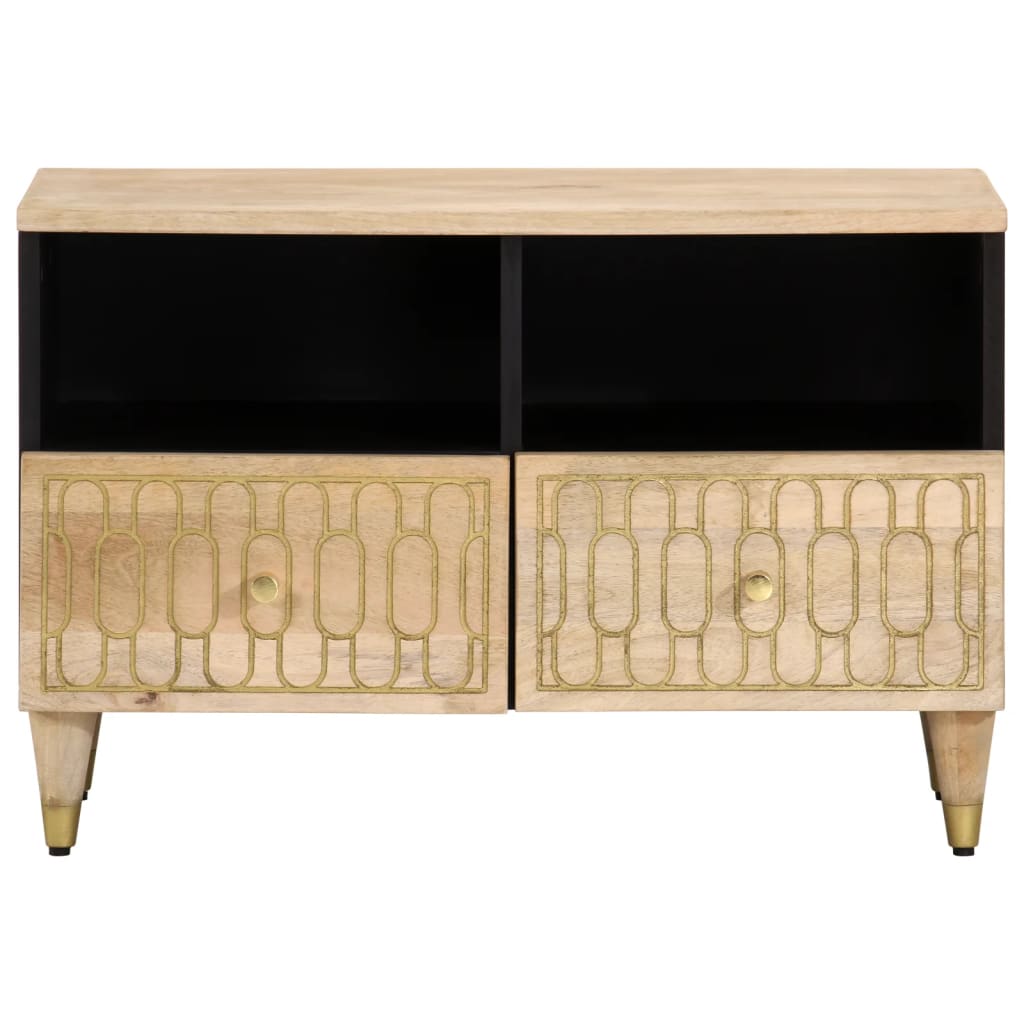 Tv Cabinet 70X33X46 Cm Solid Wood Mango