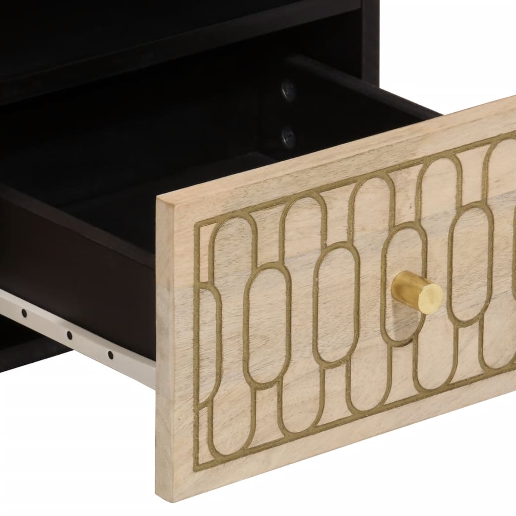 Tv Cabinet 70X33X46 Cm Solid Wood Mango