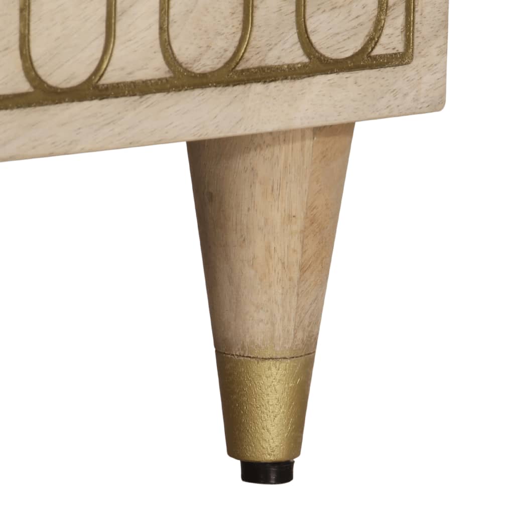 Tv Cabinet 70X33X46 Cm Solid Wood Mango