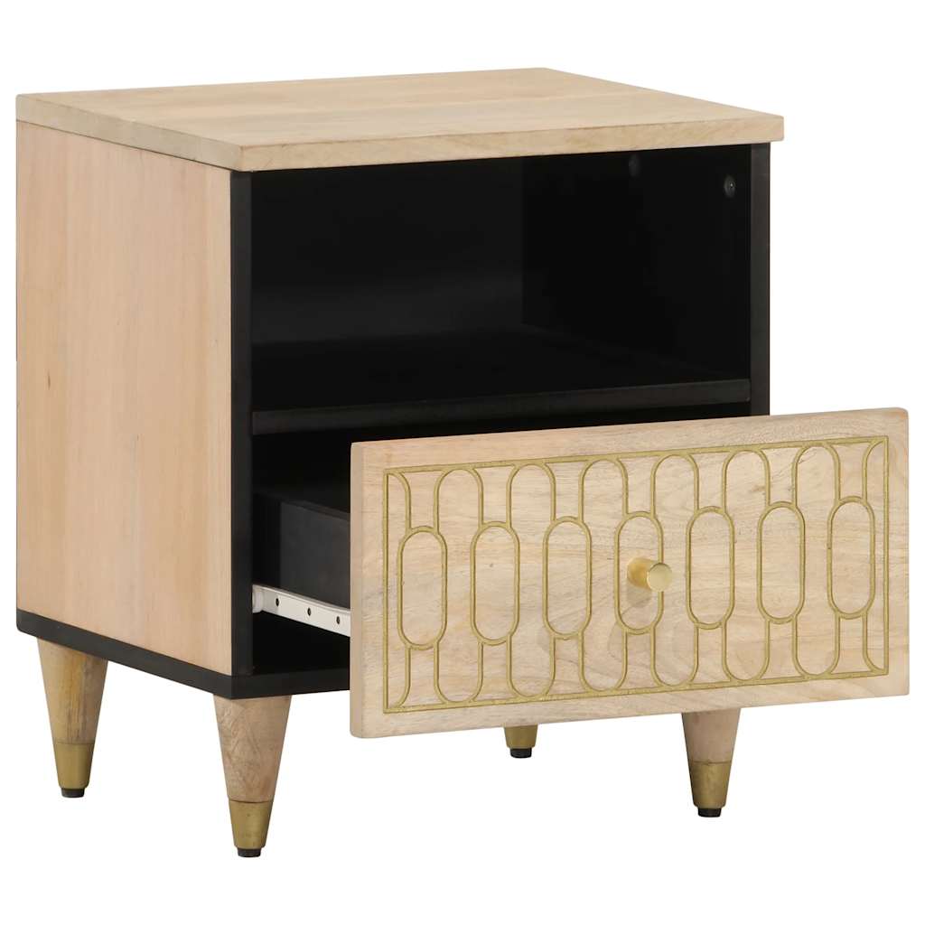 Bedside Cabinets 2 Pcs 40X33X46 Cm Solid Wood Mango