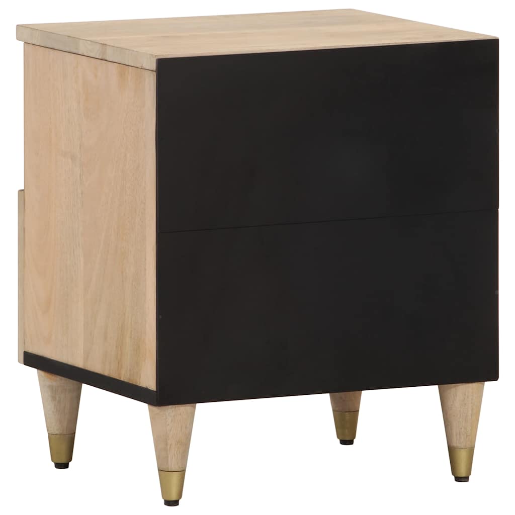 Bedside Cabinets 2 Pcs 40X33X46 Cm Solid Wood Mango
