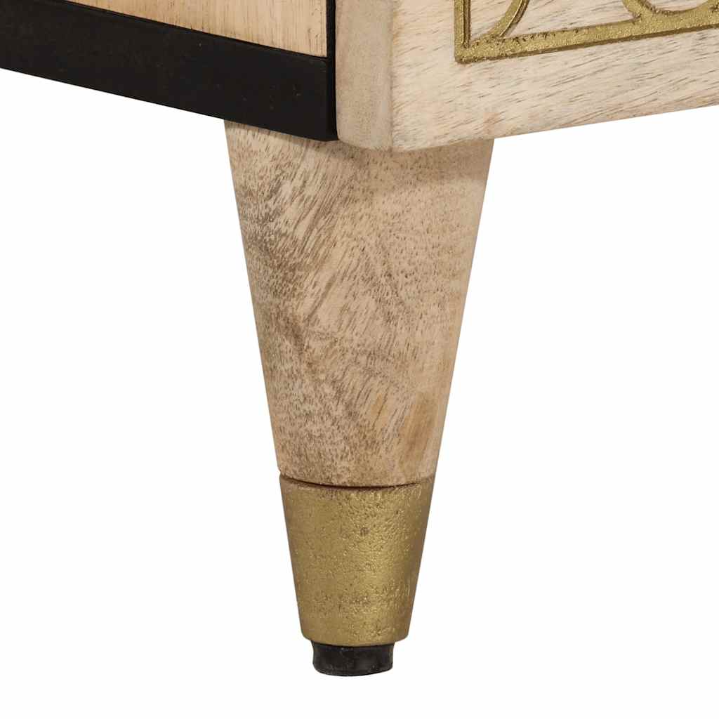 Bedside Cabinets 2 Pcs 40X33X46 Cm Solid Wood Mango