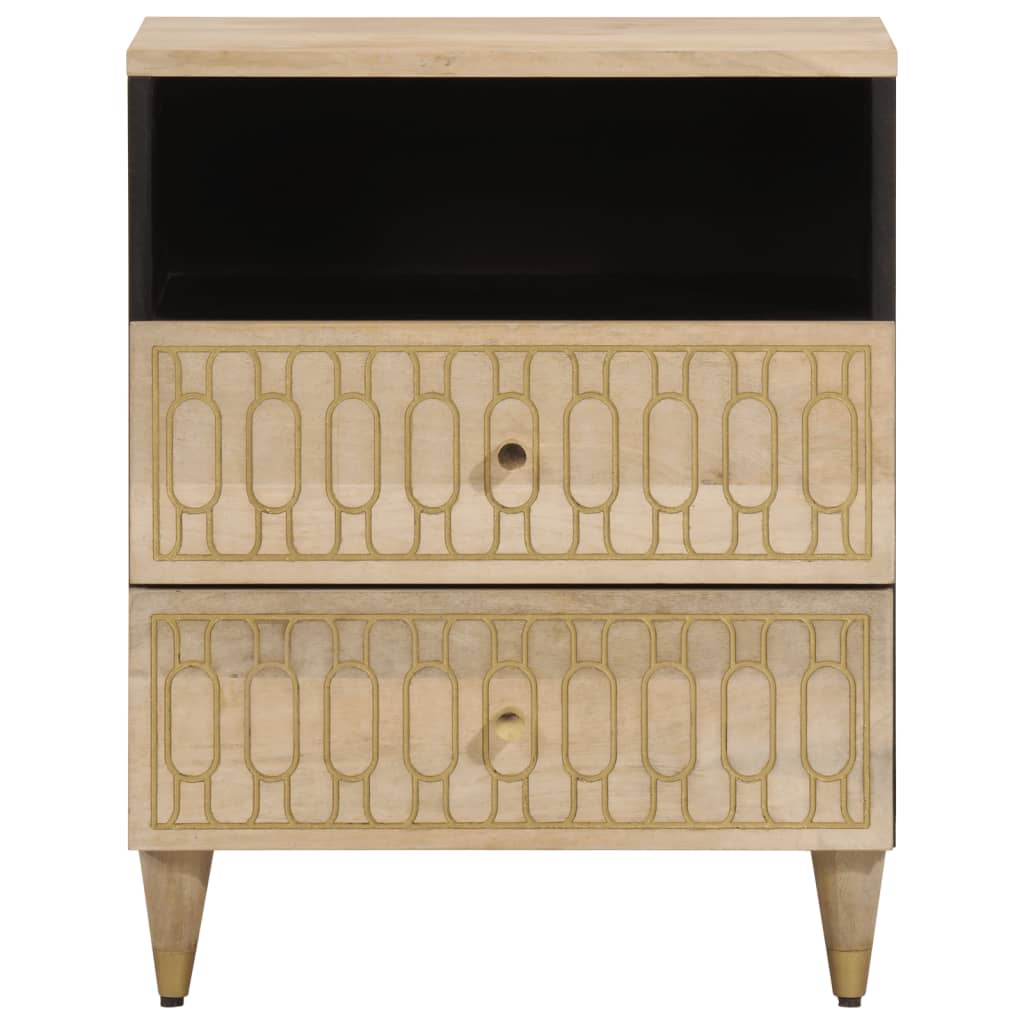 Bedside Cabinet 50X33X60 Cm Solid Wood Mango