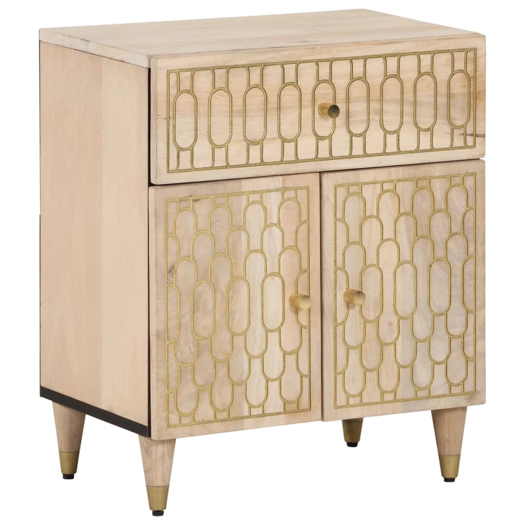 Bedside Cabinet 50X33X60 Cm Solid Wood Mango