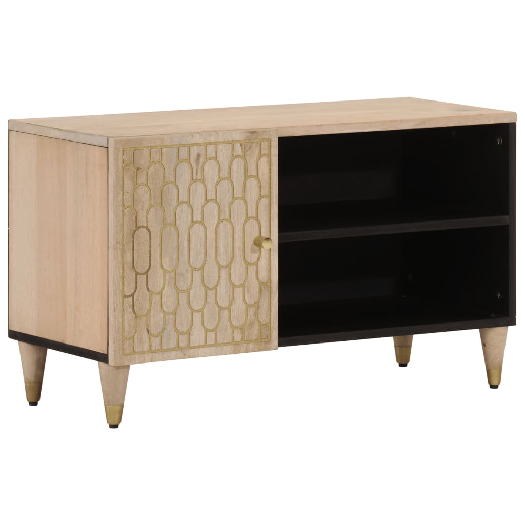 Tv Cabinet 80X31X46 Cm Solid Wood Mango