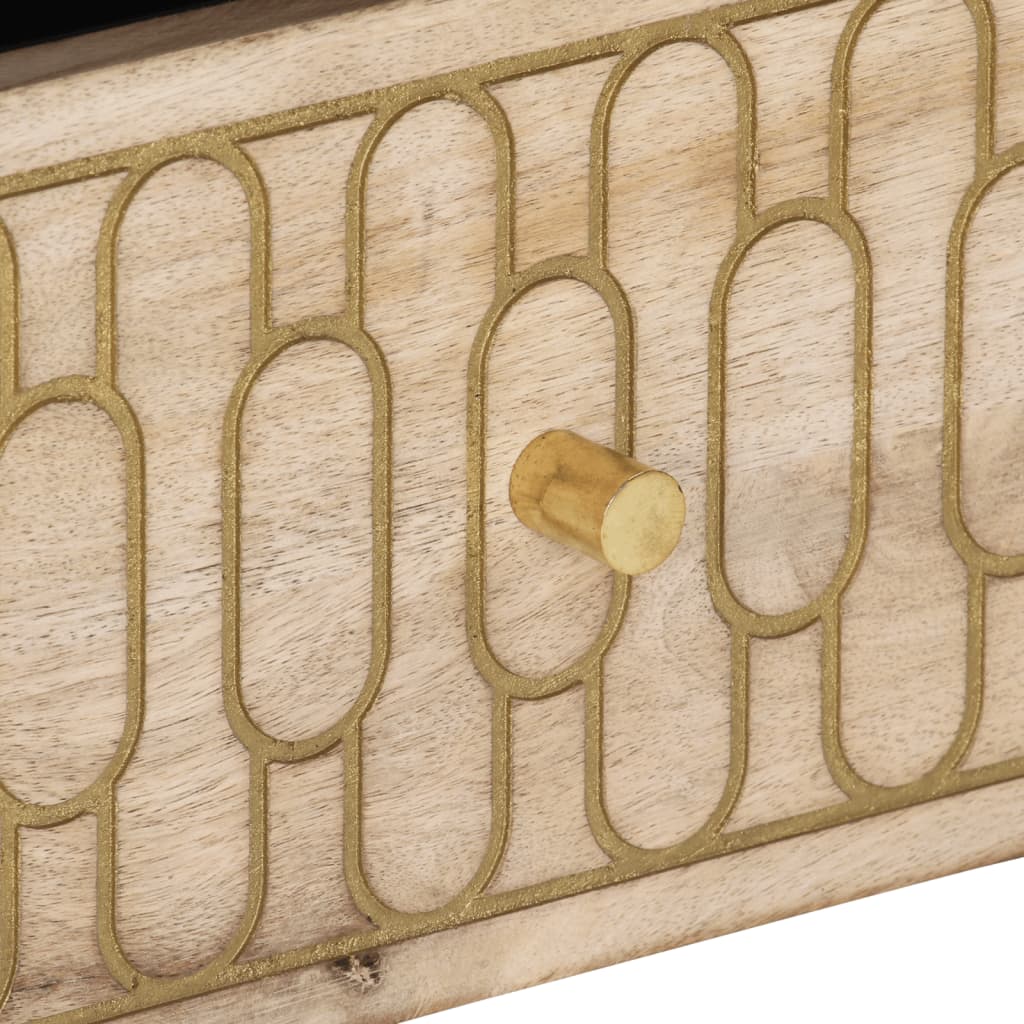 Tv Cabinet 100X33X46 Cm Solid Wood Mango