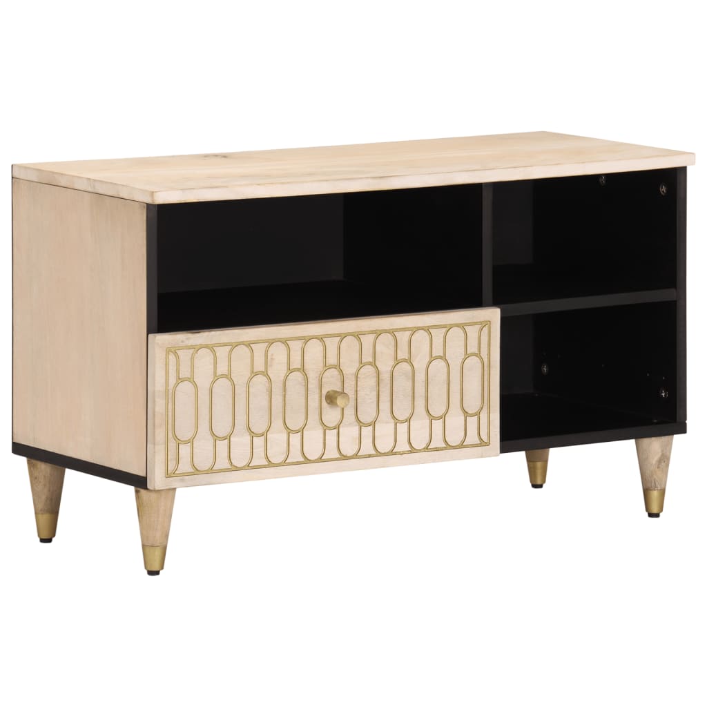 Tv Cabinet 80X33X46 Cm Solid Wood Mango