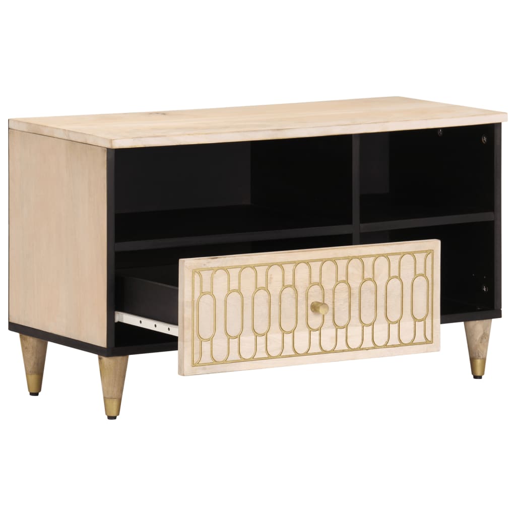 Tv Cabinet 80X33X46 Cm Solid Wood Mango