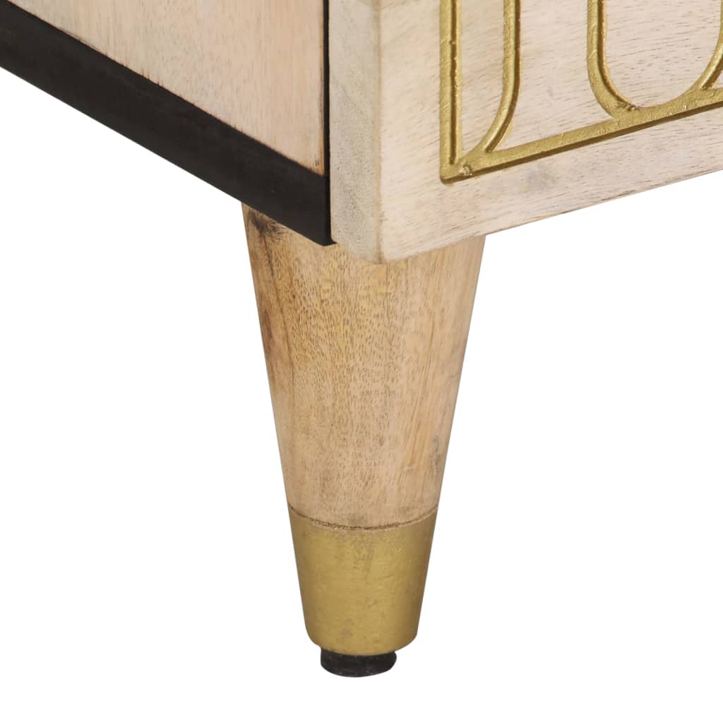 Tv Cabinet 80X33X46 Cm Solid Wood Mango