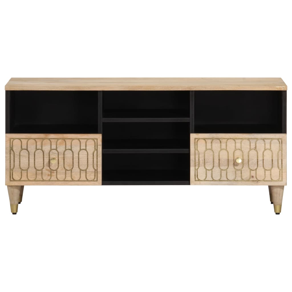 Tv Cabinet 100X33X46 Cm Solid Wood Mango