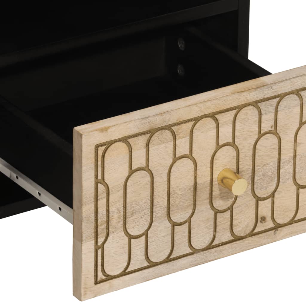 Tv Cabinet 100X33X46 Cm Solid Wood Mango