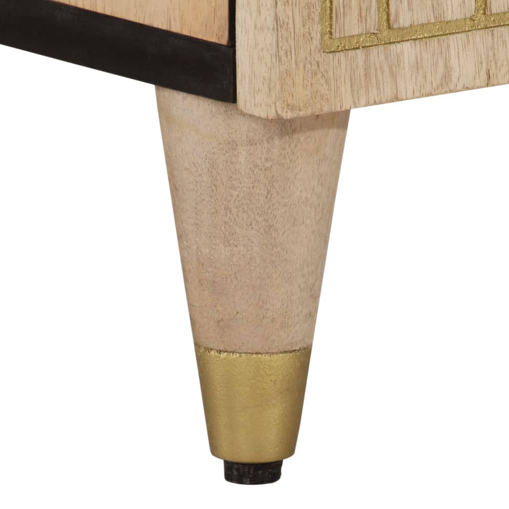 Tv Cabinet 100X33X46 Cm Solid Wood Mango