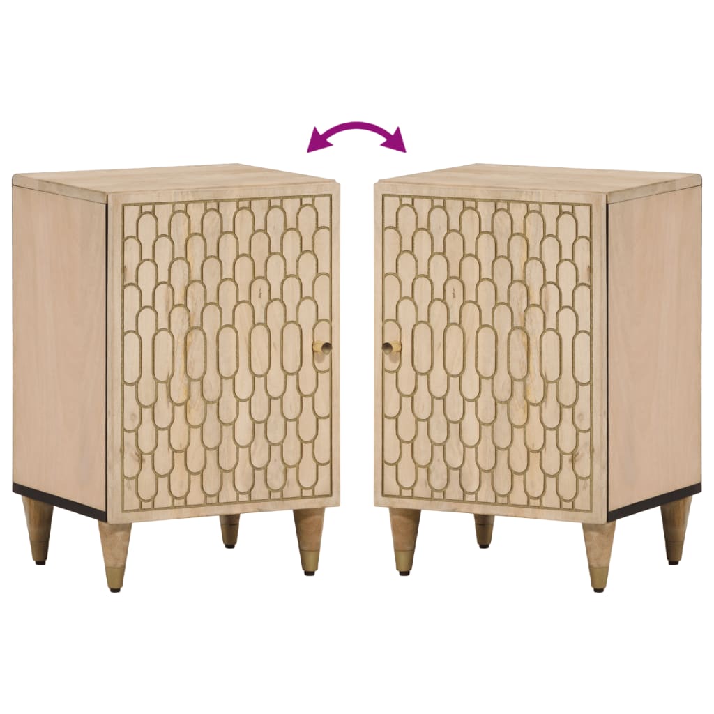 Bathroom Cabinet 38X33X58 Cm Solid Wood Mango