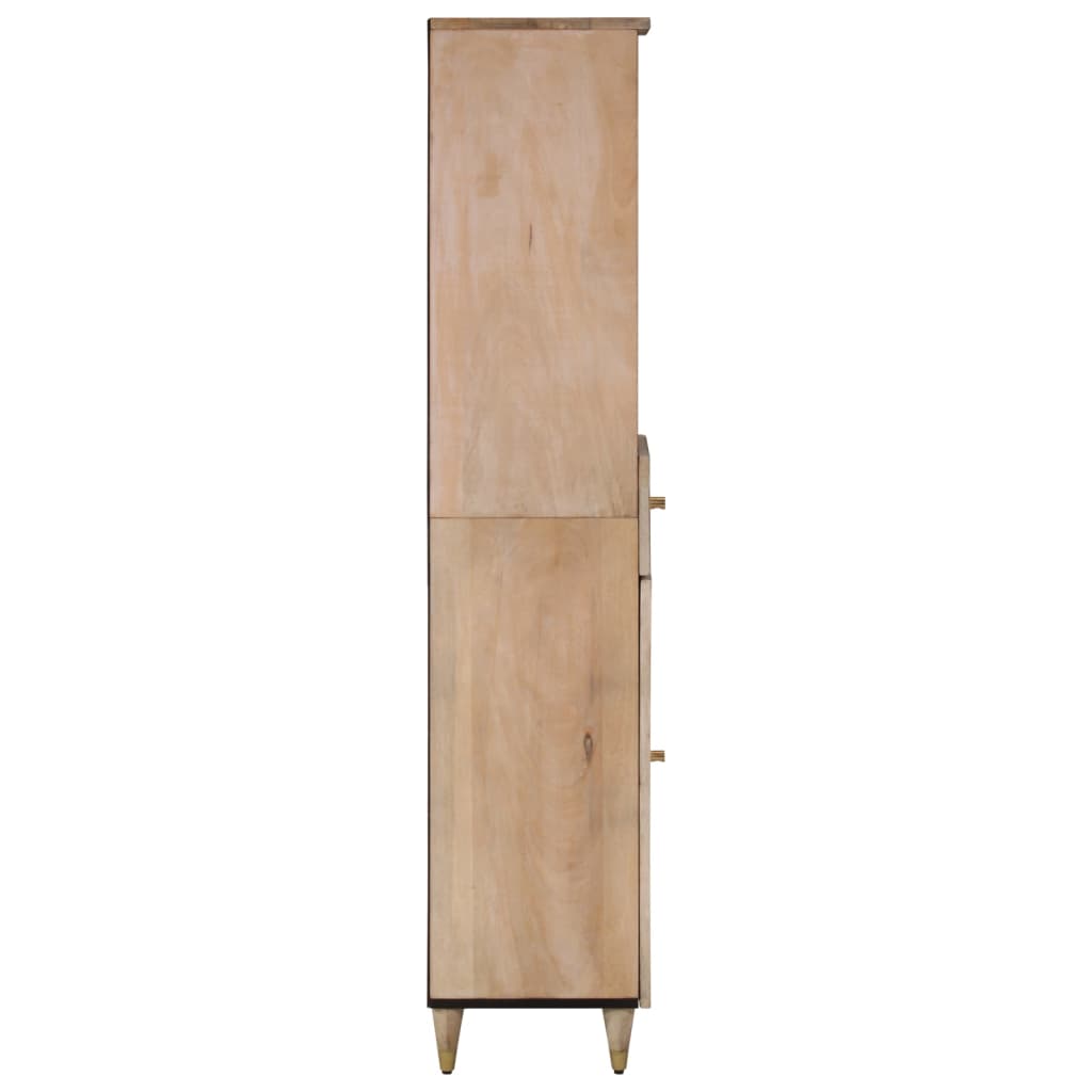 Bathroom Cabinet 38X33X160 Cm Solid Wood Mango