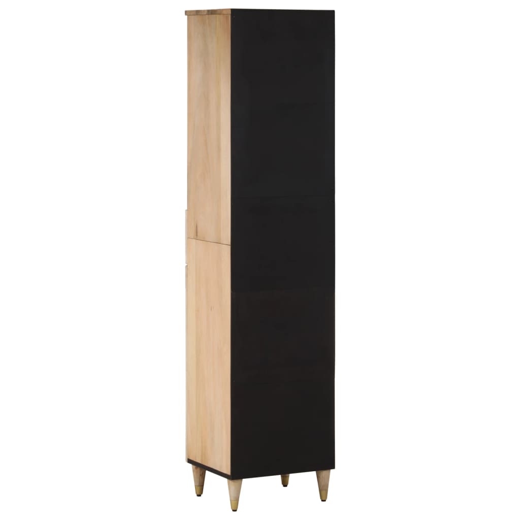 Bathroom Cabinet 38X33X160 Cm Solid Wood Mango