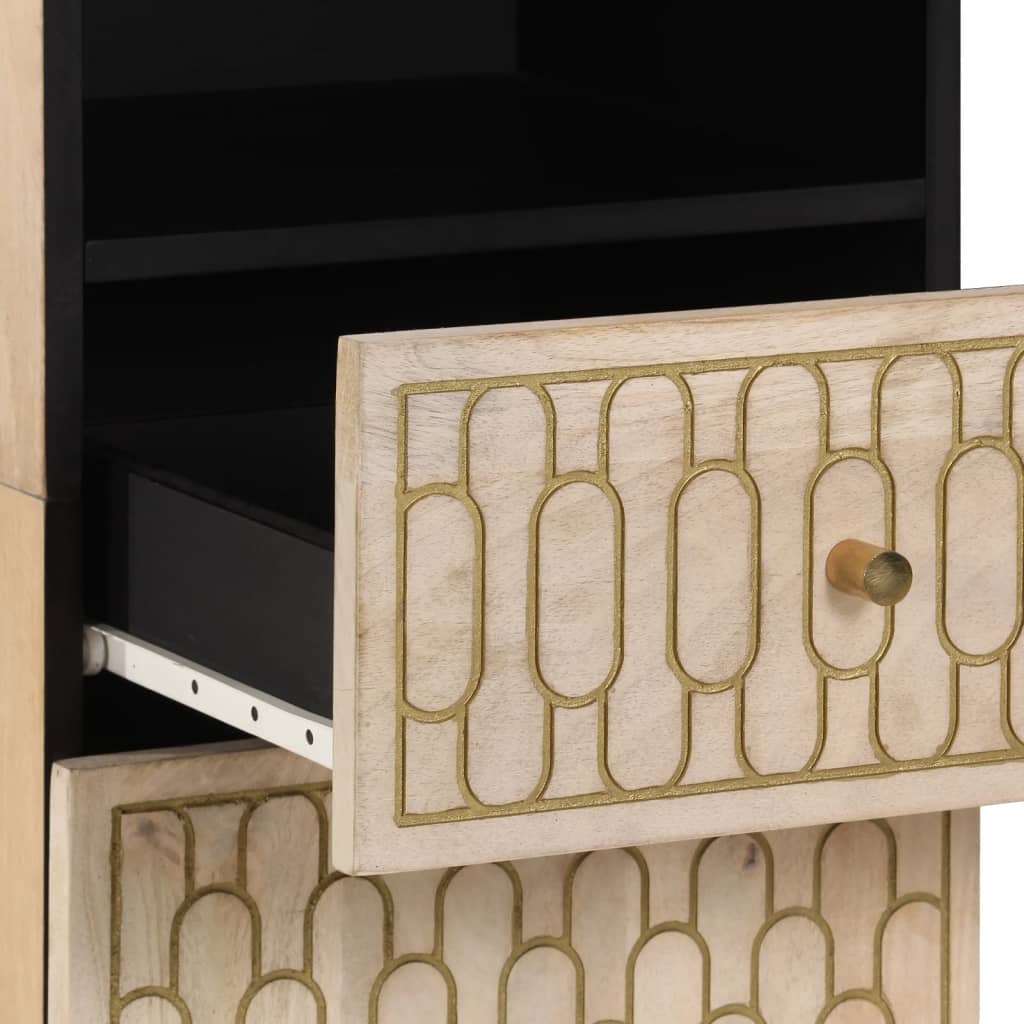 Bathroom Cabinet 38X33X160 Cm Solid Wood Mango