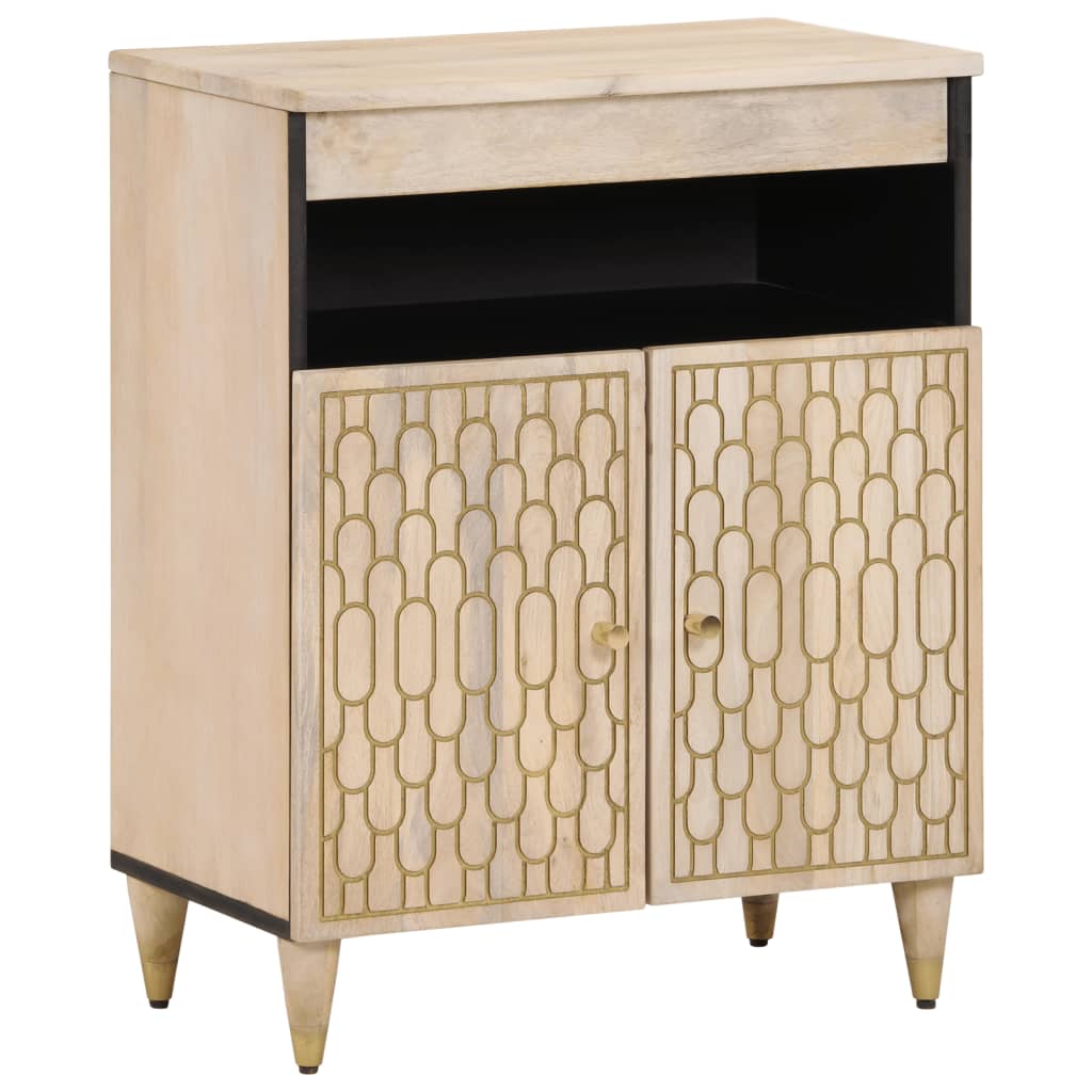 Side Cabinet 60X33X75 Cm Solid Wood Mango