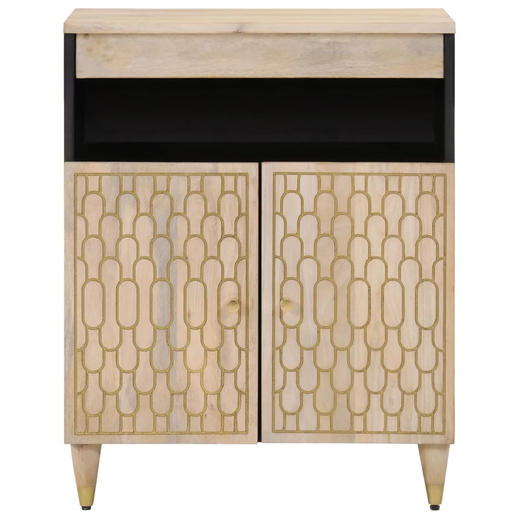 Side Cabinet 60X33X75 Cm Solid Wood Mango