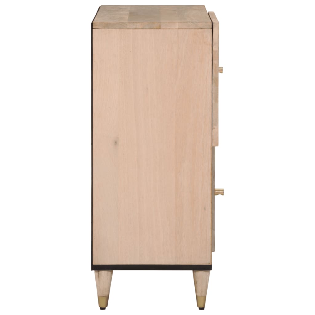 Side Cabinet 80X33X75 Cm Solid Wood Mango