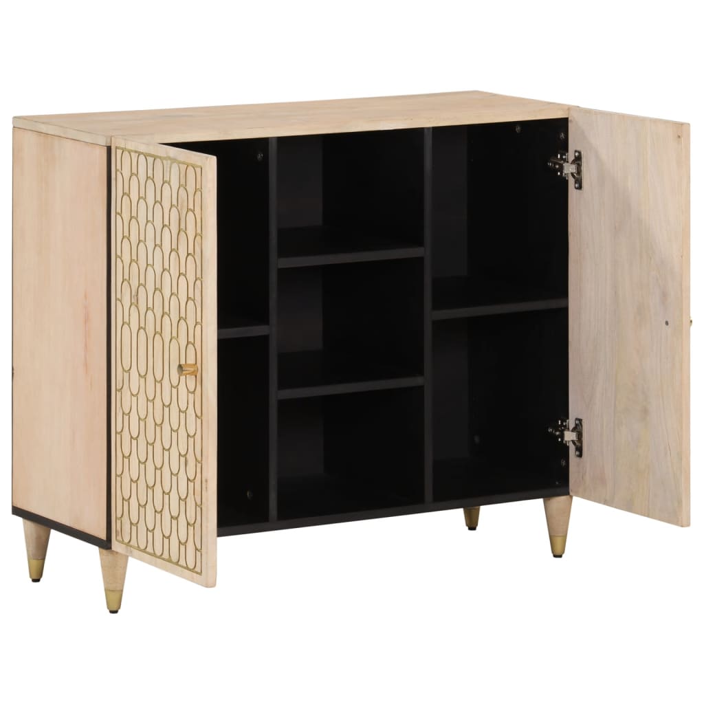 Side Cabinet 90X33X75 Cm Solid Wood Mango