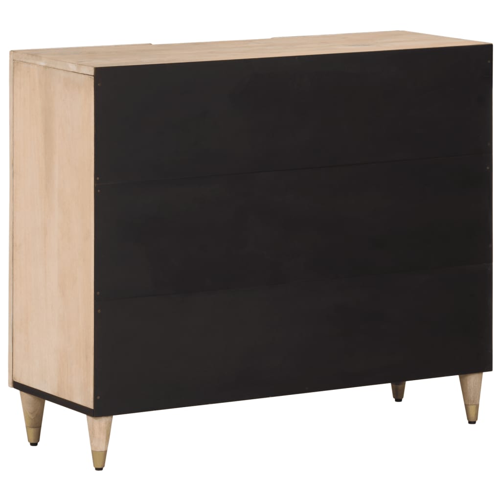 Side Cabinet 90X33X75 Cm Solid Wood Mango