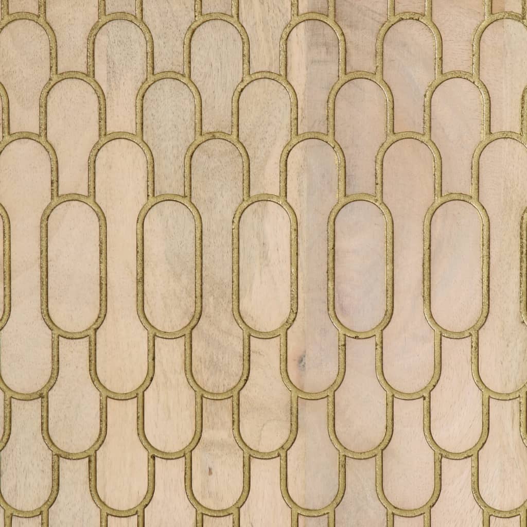 Side Cabinet 90X33X75 Cm Solid Wood Mango