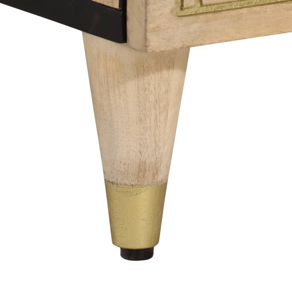 Side Cabinet 90X33X75 Cm Solid Wood Mango