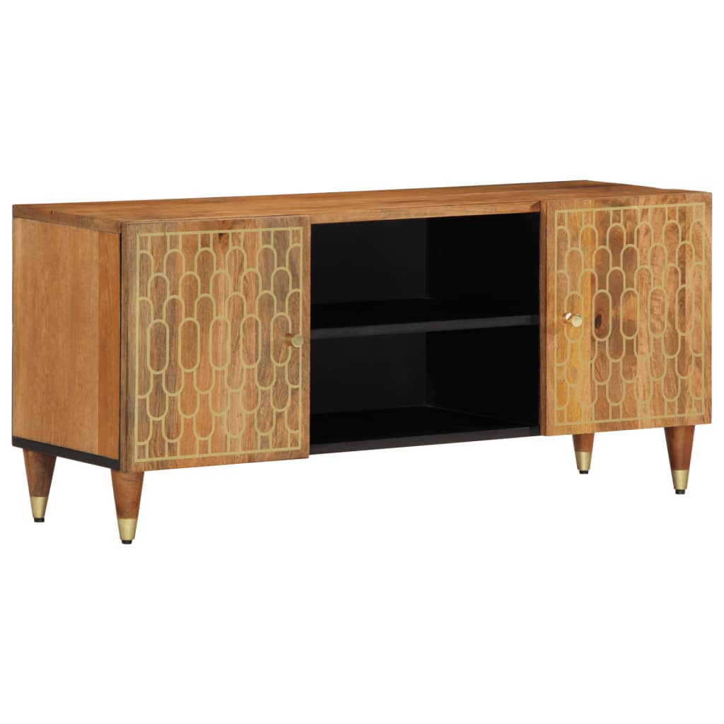 Tv Cabinet 105X33X46 Cm Solid Wood Mango