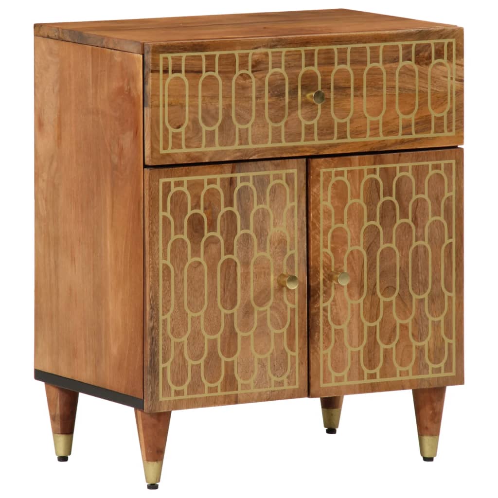 Bedside Cabinet 50X33X60 Cm Solid Wood Mango