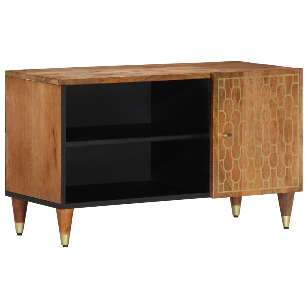 Tv Cabinet 80X31X46 Cm Solid Wood Mango