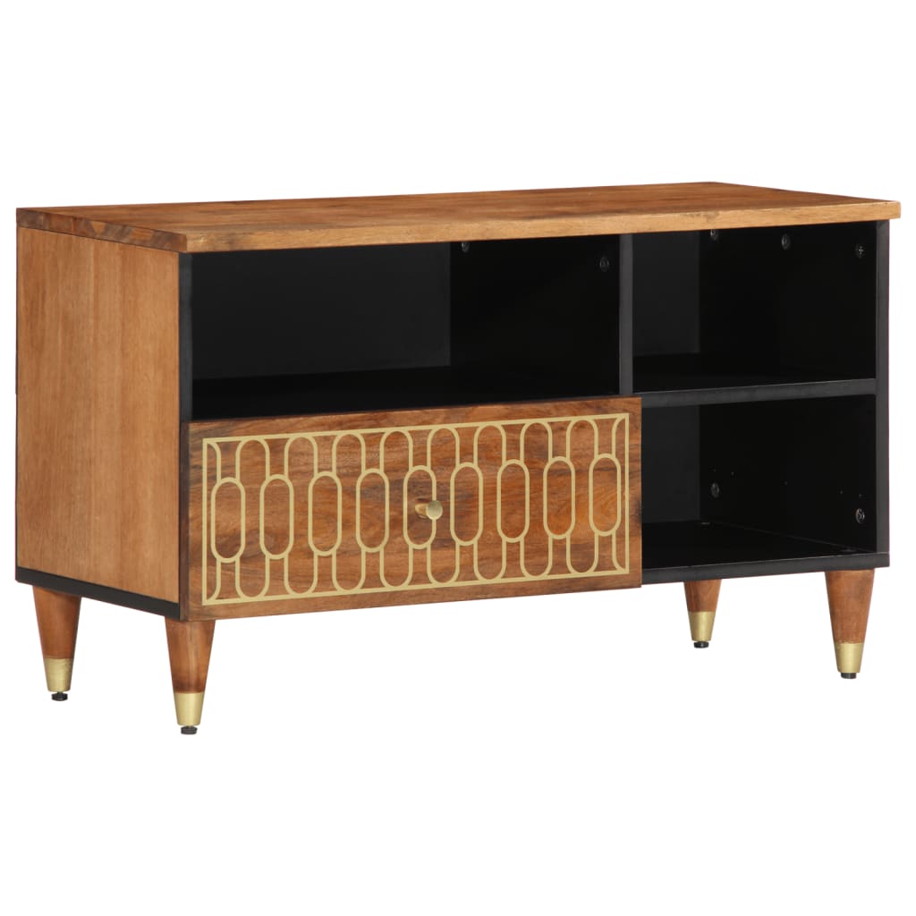 Tv Cabinet 80X33X46 Cm Solid Wood Mango