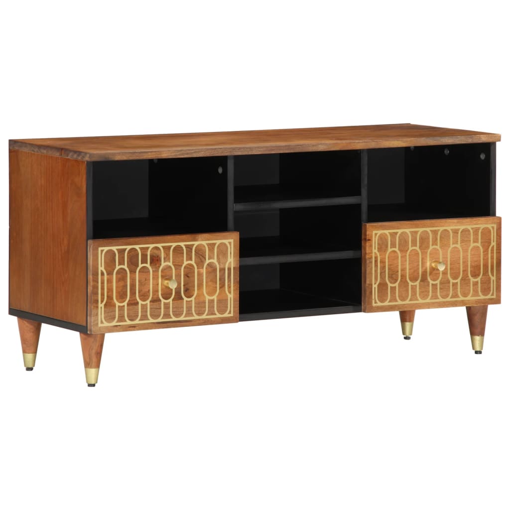 Tv Cabinet 100X33X46 Cm Solid Wood Mango