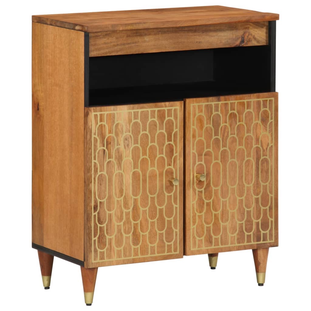Side Cabinet 60X33X75 Cm Solid Wood Mango