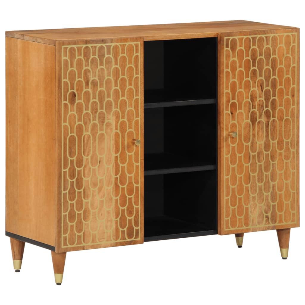 Side Cabinet 90X33X75 Cm Solid Wood Mango