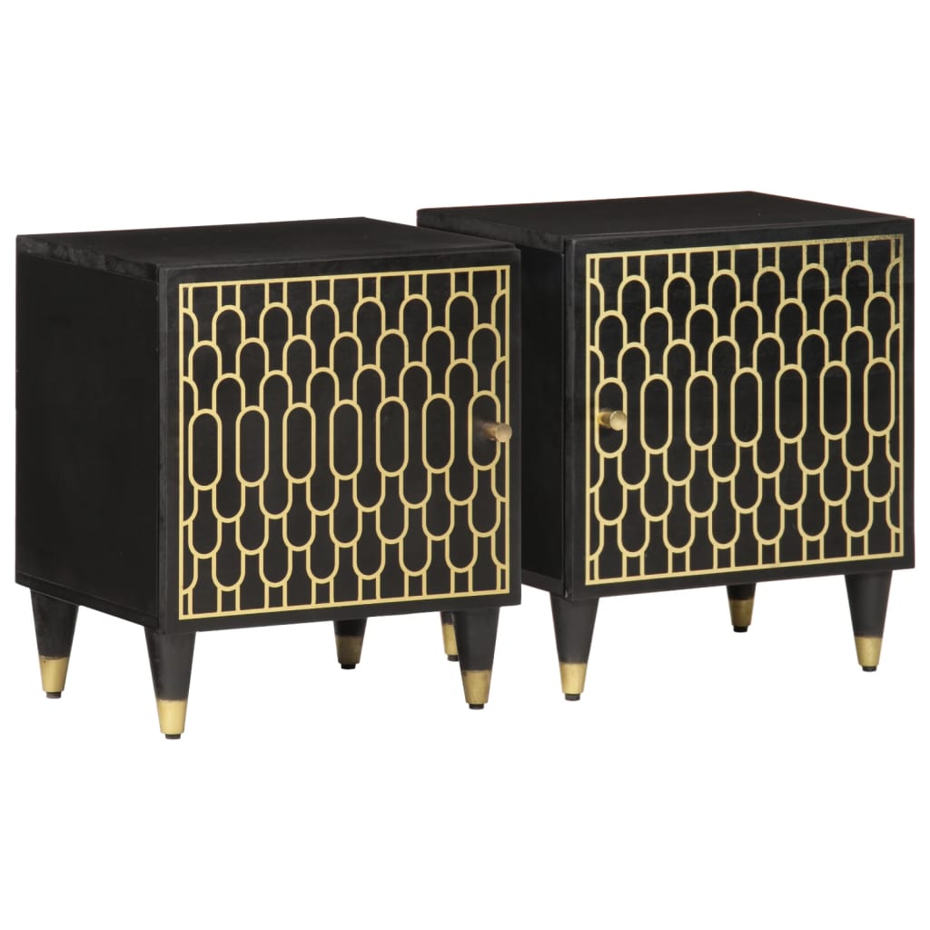 Bedside Cabinet 40X33X46 Cm Solid Wood Mango