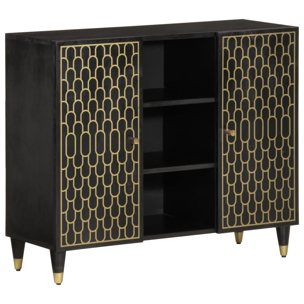 Side Cabinet 90X33X75 Cm Solid Wood Mango