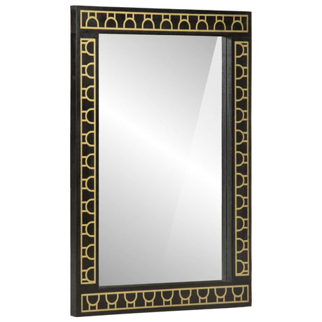 Bathroom Mirror 50X70X2.5 Cm Solid Wood Mango And Glass