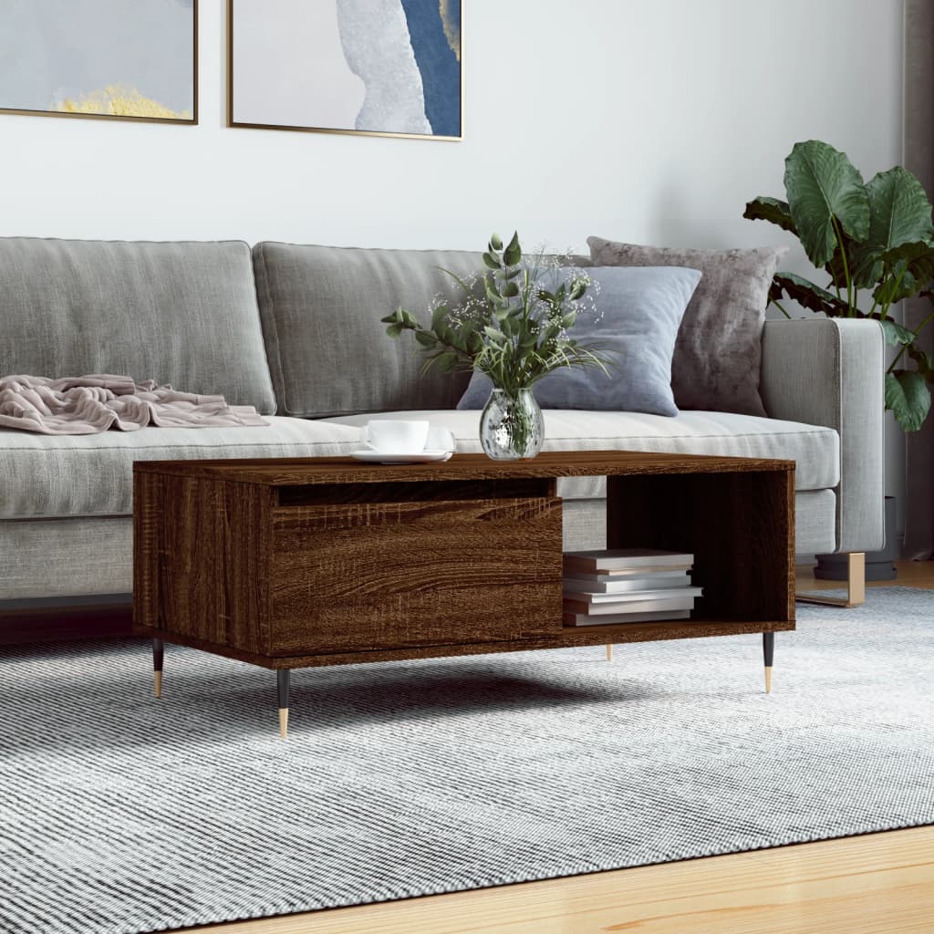 Coffee Table 90X50X36.5 Cm Engineered Wood