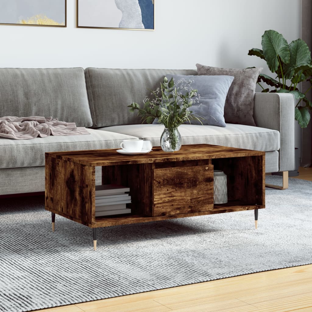 Coffee Table 90X50X36.5 Cm Engineered Wood
