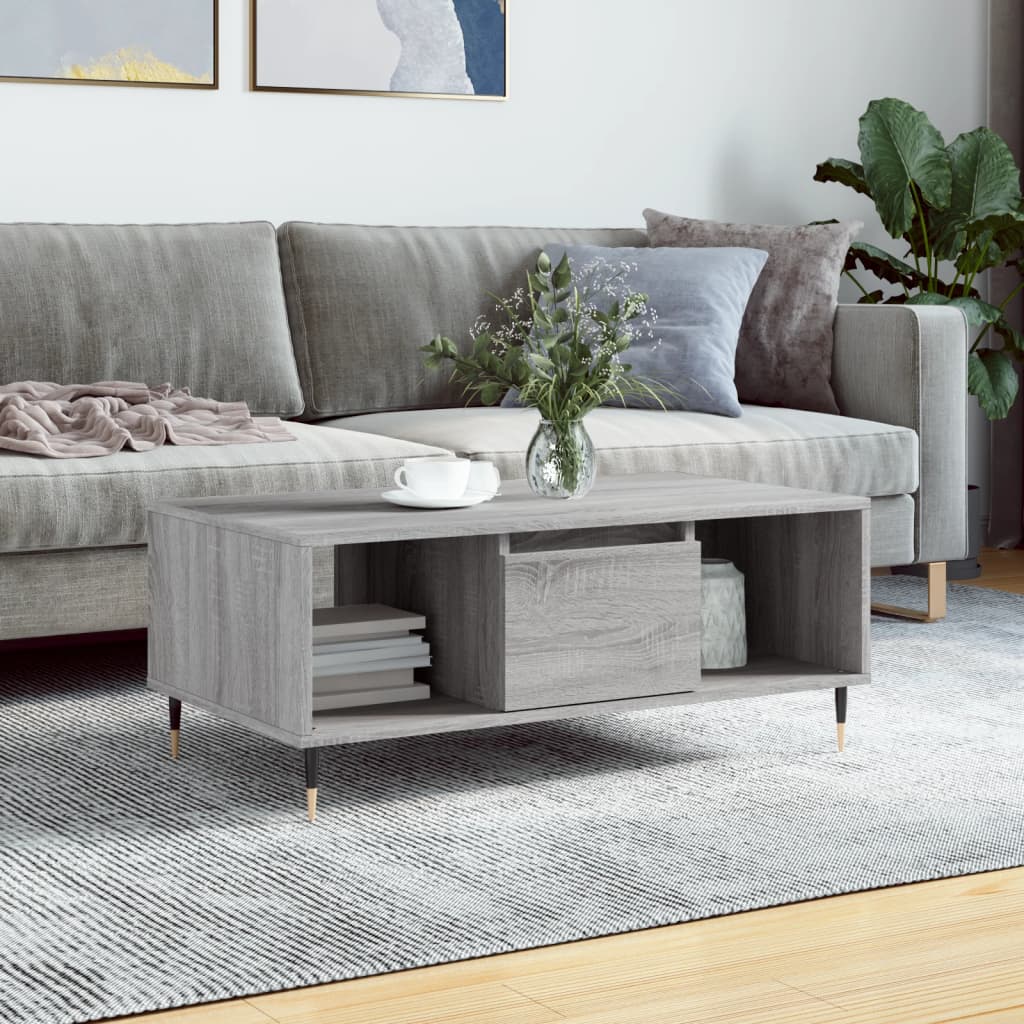 Coffee Table 90X50X36.5 Cm Engineered Wood