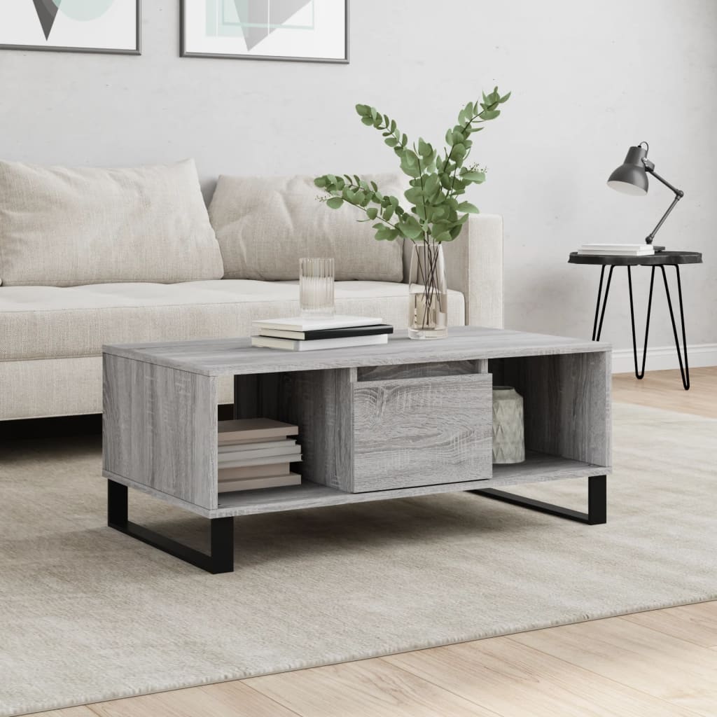 Coffee Table 90X50X36.5 Cm Engineered Wood