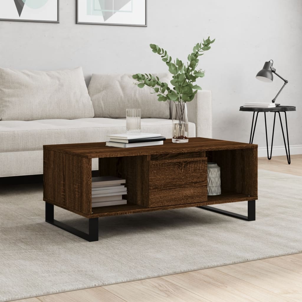 Coffee Table 90X50X36.5 Cm Engineered Wood