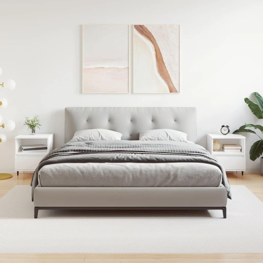 Bedside Cabinets 2 Pcs 40X35X50 Cm Engineered Wood