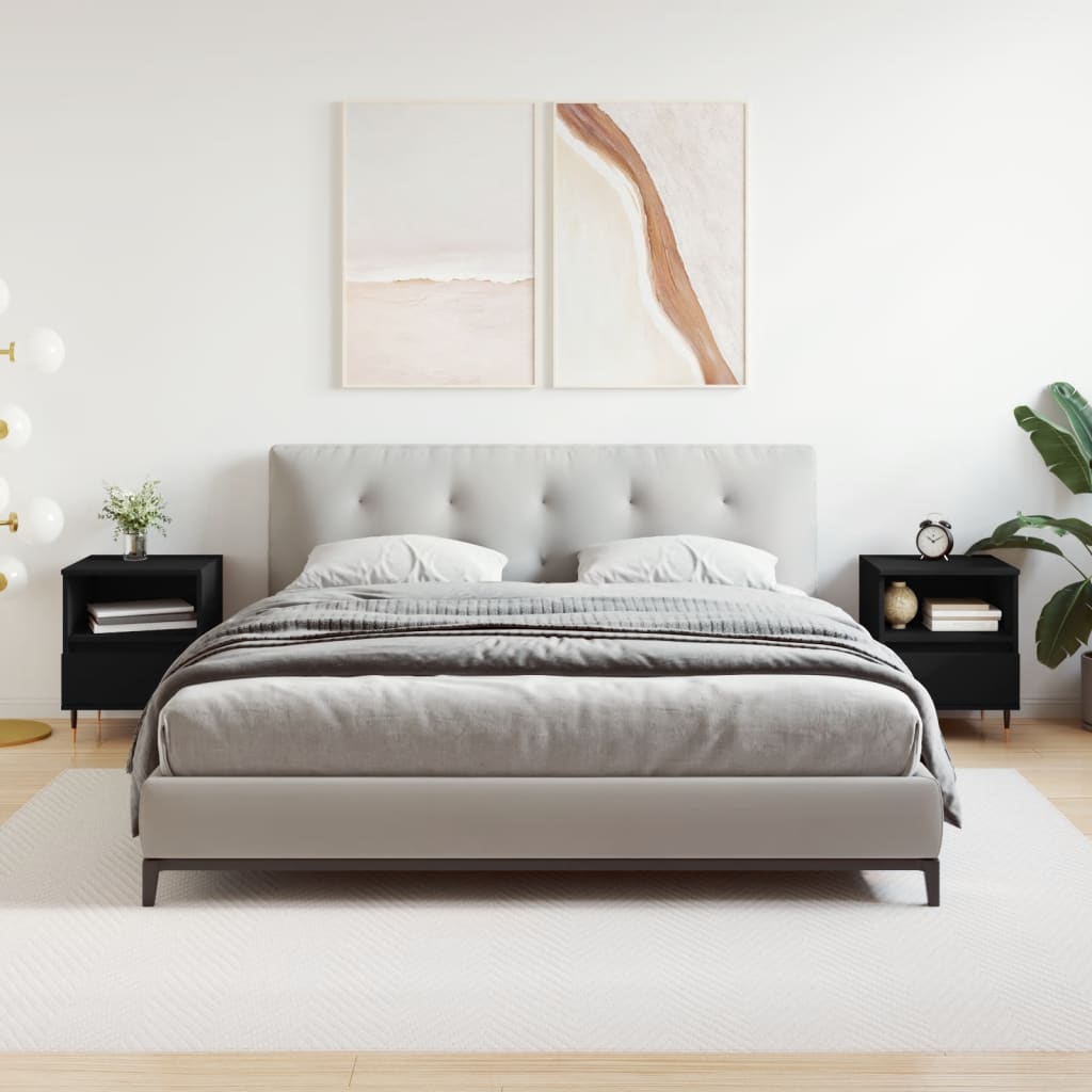 Bedside Cabinets 2 Pcs 40X35X50 Cm Engineered Wood