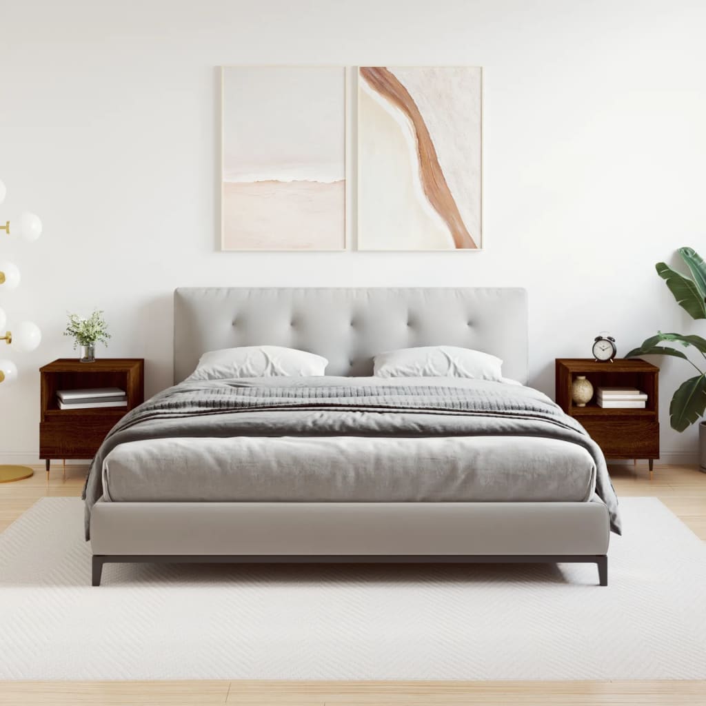 Bedside Cabinets 2 Pcs 40X35X50 Cm Engineered Wood