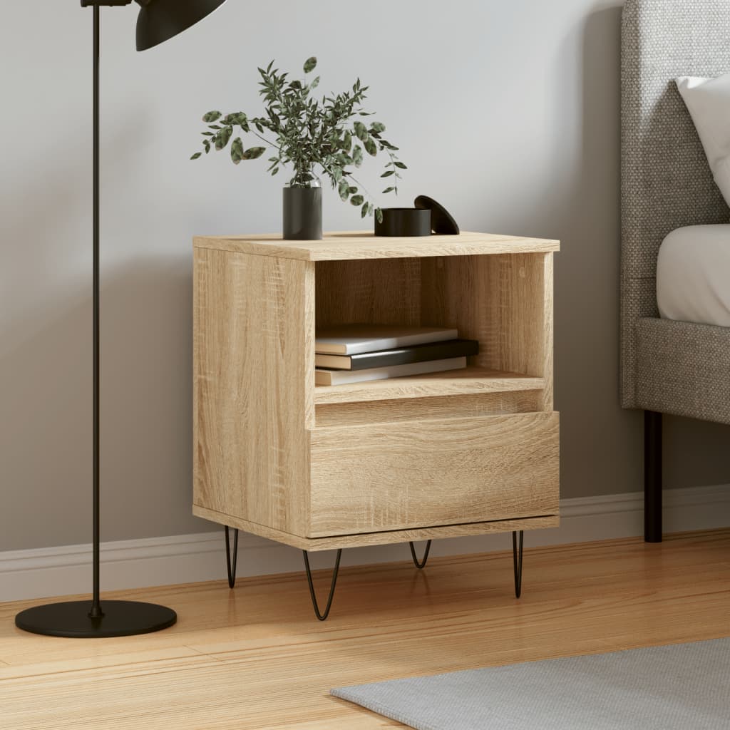 Bedside Cabinet 40X35X50 Cm Engineered Wood