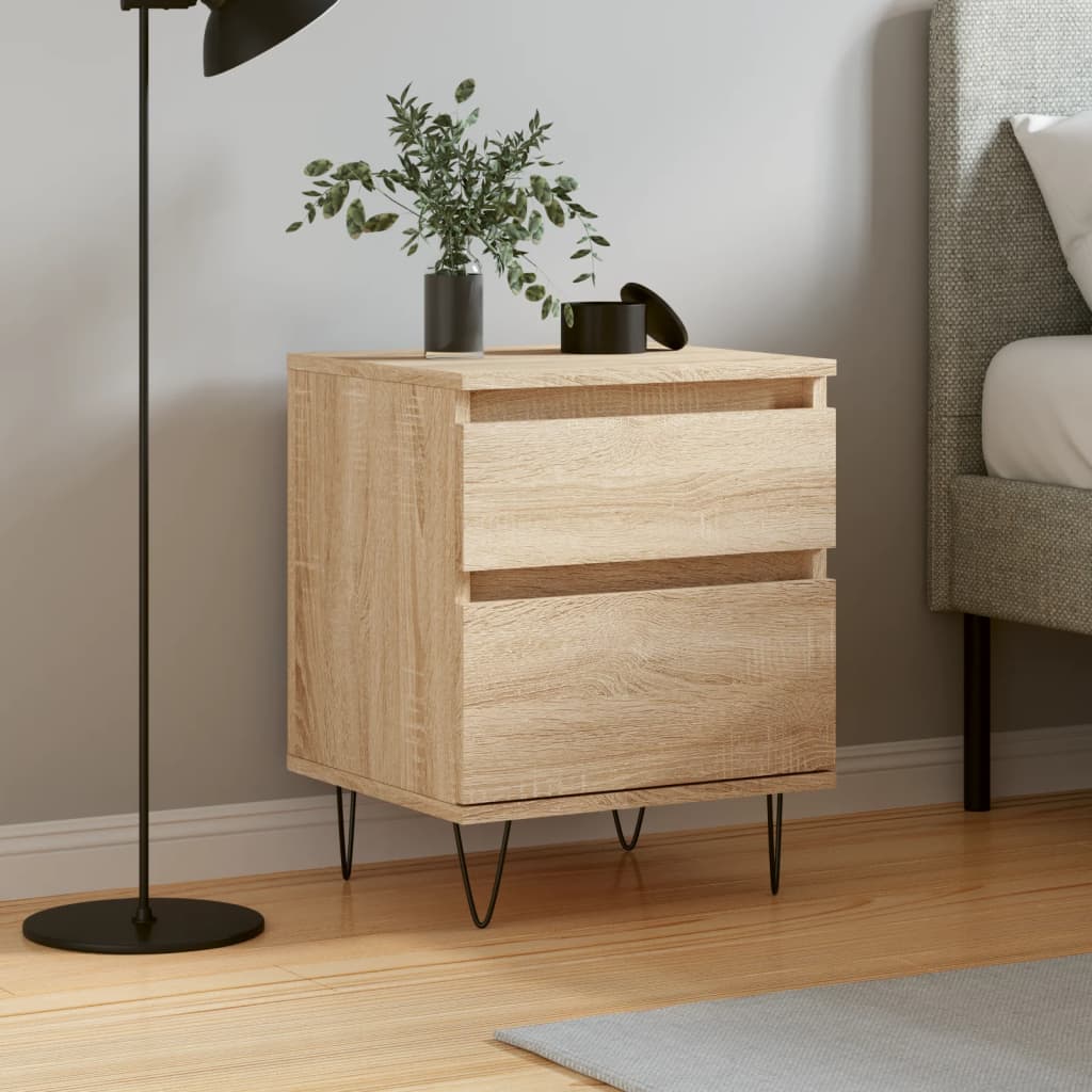 Bedside Cabinet 40X35X50 Cm Engineered Wood